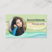 プロフェッショナル個人セキュリティカスタムのラウンドフォト 名刺 (正面)