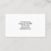 プロフェッショナル個人セキュリティカスタムのラウンドフォト 名刺 (裏面)