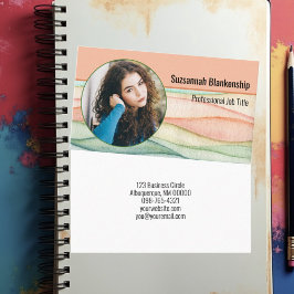 プロフェッショナル個人セキュリティカスタムのラウンドフォト 名刺