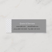 プロフェッショナル傾斜ジオメトミニマルリストライプ スキニー名刺 (裏面)