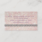 プロフェッショナル光エレガント輝《写真》ぼけ味モノグラム 名刺 (裏面)