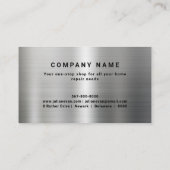 プロフェッショナル光沢のあるシルバー修復ツールの便利屋 名刺 (裏面)