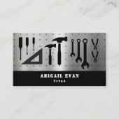 プロフェッショナル光沢のあるシルバー修復ツールの便利屋 名刺 (正面)