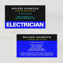 プロフェッショナル免許電気工事士の名刺 名刺