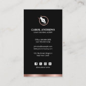 プロフェッショナル公証人ローン署名エージェントコンサルタント 名刺 (裏面)