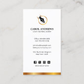 プロフェッショナル公証人ローン署名エージェントコンサルタント 名刺 (裏面)