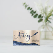 プロフェッショナル公証人ローン署名エージェントブラック金ゴールド 名刺 (スタンド正面)