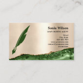 プロフェッショナル公証人ローン署名エージェントブラック金ゴールド 名刺 (裏面)