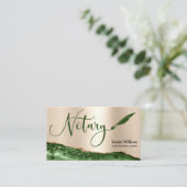 プロフェッショナル公証人ローン署名エージェントブラック金ゴールド 名刺 (スタンド正面)