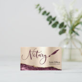 プロフェッショナル公証人ローン署名エージェントブラック金ゴールド 名刺 (スタンド正面)