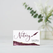 プロフェッショナル公証人ローン署名エージェントブラック金ゴールド 名刺 (スタンド正面)