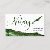 プロフェッショナル公証人ローン署名エージェントブラック金ゴールド 名刺 (正面)