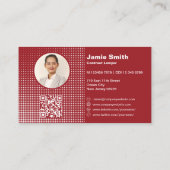 プロフェッショナル公証人弁護士赤ビジネスカード ロイヤリティカード (裏面)