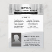 プロフェッショナル公証人署名代理人カスタムフォトフライ チラシ (正面)