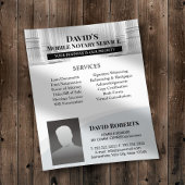 プロフェッショナル公証人署名代理人カスタムフォトフライ チラシ