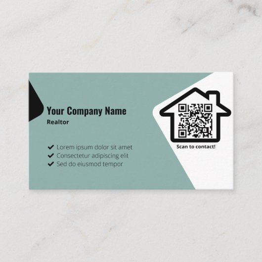 プロフェッショナル写真とブルー不動産仲介業者 名刺 (正面)