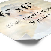 プロフェッショナル写真テンプレート6 x 6インチスクエア フォトプリント            (角)