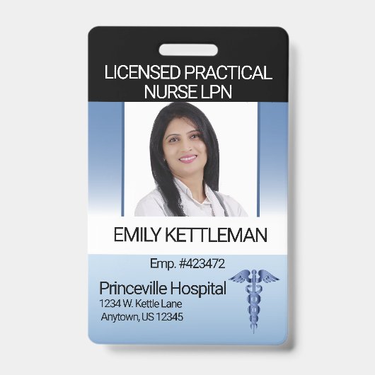 プロフェッショナル写真バッジ - 編集可能 バッジ (正面)