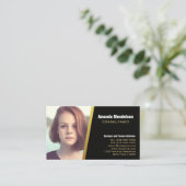 プロフェッショナル写真ヘッドショット連絡情報 名刺 (スタンド正面)