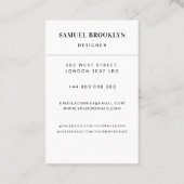 プロフェッショナル写真名刺 名刺 (裏面)