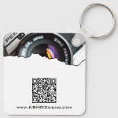 プロフェッショナル写真家ありがとう!黒&白 キーホルダー (裏面)