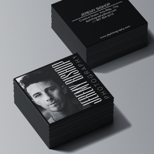 プロフェッショナル写真家スクエアビジネスカード スクエア名刺