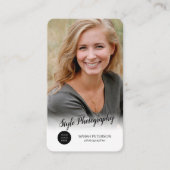 プロフェッショナル写真家トレンディーモダン写真 名刺 (正面)