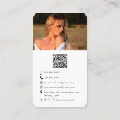 プロフェッショナル写真家トレンディーモダン写真 名刺 (裏面)