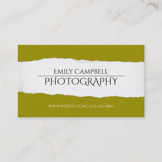 プロフェッショナル写真家名刺 名刺 (正面)