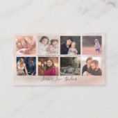 プロフェッショナル写真家大理石2 - 8枚の写真デザイン 名刺 (正面)