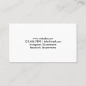 プロフェッショナル写真家 名刺 (裏面)