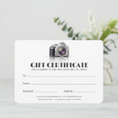 プロフェッショナル写真家DSLRカメラ証明書 (スタンド正面)