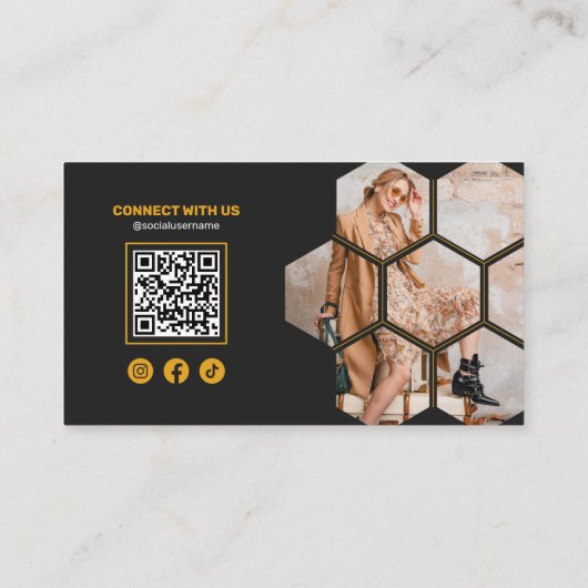 プロフェッショナル写真家QRコード撮影 名刺 (裏面)