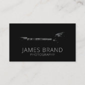 プロフェッショナル写真撮影カメラブラック 名刺 (正面)