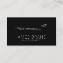 プロフェッショナル写真撮影カメラブラック 名刺