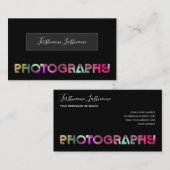 プロフェッショナル写真撮影ビデオグラファー 名刺 (正面/裏面)