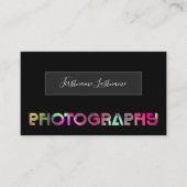 プロフェッショナル写真撮影ビデオグラファー 名刺 (正面)