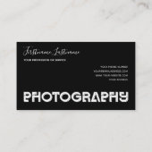 プロフェッショナル写真撮影ビデオグラファー 名刺 (裏面)