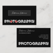 プロフェッショナル写真撮影ビデオグラファー 名刺 (正面/裏面)