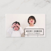 プロフェッショナル写真撮影フォトカード 名刺 (正面)