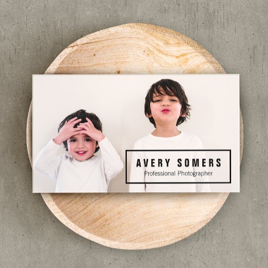 プロフェッショナル写真撮影フォトカード 名刺