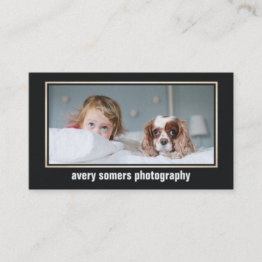 プロフェッショナル写真撮影フォトカード 名刺 (正面)