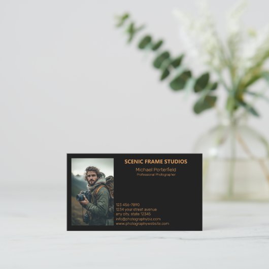 プロフェッショナル写真用名刺 名刺 (スタンド正面)