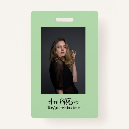 プロフェッショナル写真QRウェブサイトの電子メールのソーシャルモダン バッジ (正面)