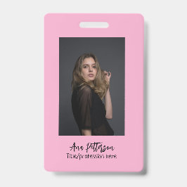 プロフェッショナル写真QRウェブサイトの電子メールのソーシャルモダン バッジ