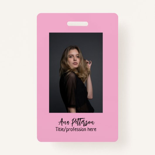 プロフェッショナル写真QRウェブサイトの電子メールのソーシャルモダン バッジ (正面)