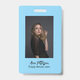 プロフェッショナル写真QRウェブサイトの電子メールのソーシャルモダン バッジ