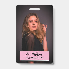 プロフェッショナル写真QRウェブサイトの電子メールのソーシャルモダン バッジ