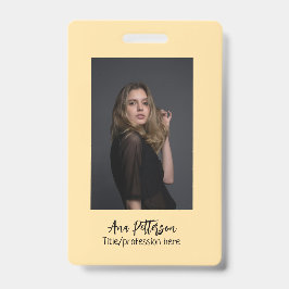 プロフェッショナル写真QRウェブサイトの電子メールのソーシャルモダン バッジ