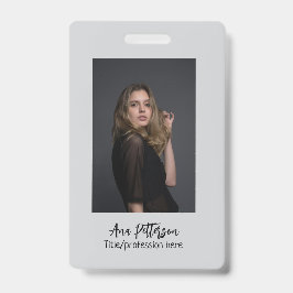 プロフェッショナル写真QRウェブサイトの電子メールのソーシャルモダン バッジ